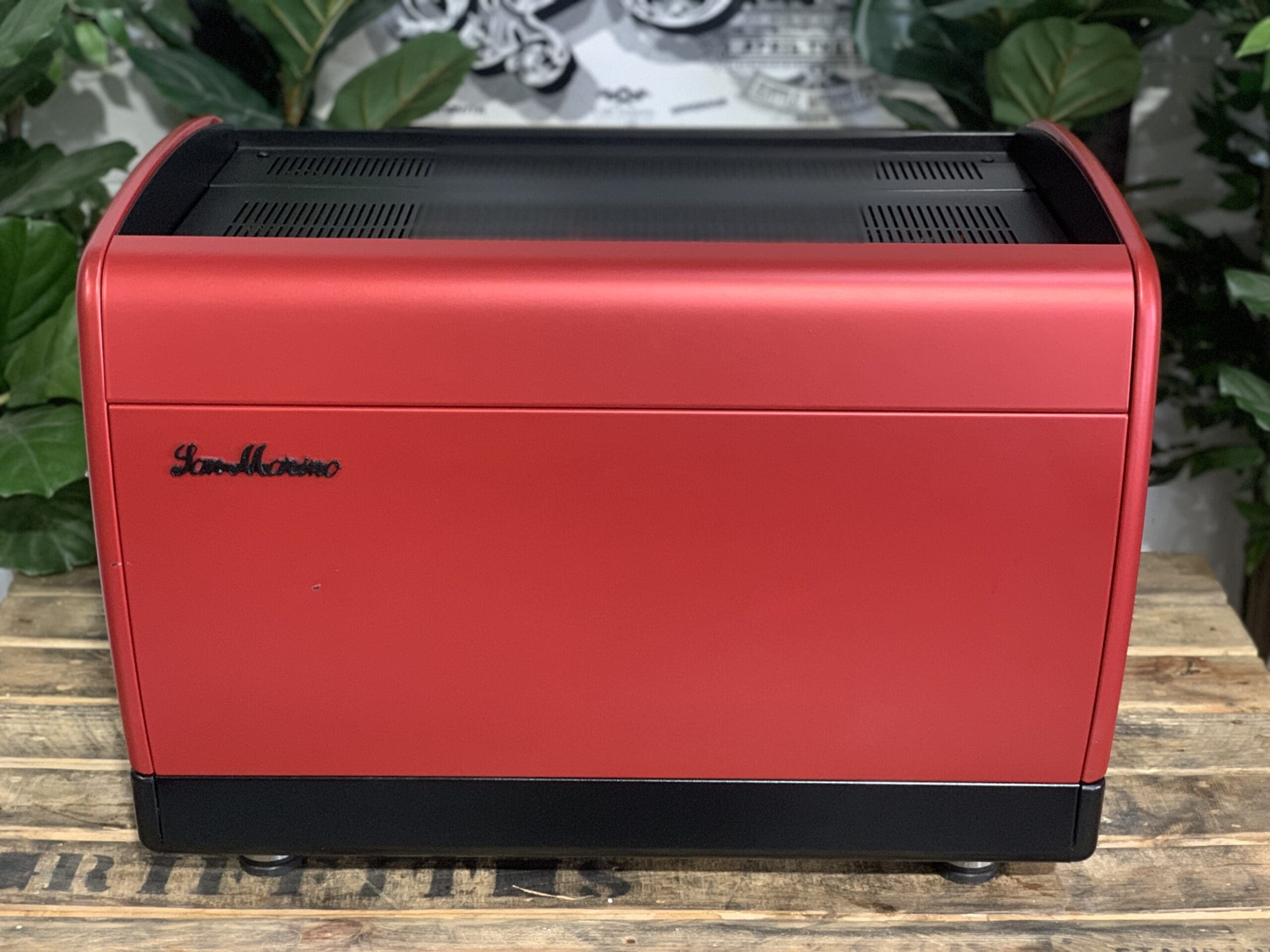 San Marino Lisa Red - 2 Group Commercial Espresso Machine - Black