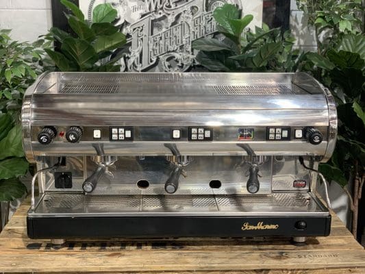 San Marino Lisa Base - 3 Group Commercial Espresso Machine - Black