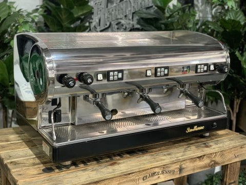 San Marino Lisa Base - 3 Group Commercial Espresso Machine - Black