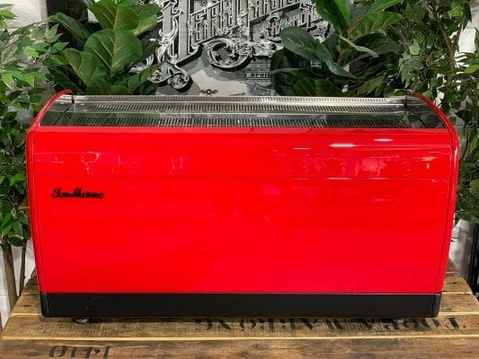 San Marino Lisa - 3 Group Commercial Espresso Machine - Red