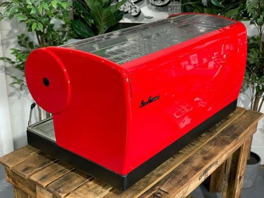 San Marino Lisa - 3 Group Commercial Espresso Machine - Red