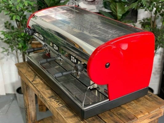 San Marino Lisa - 3 Group Commercial Espresso Machine - Red