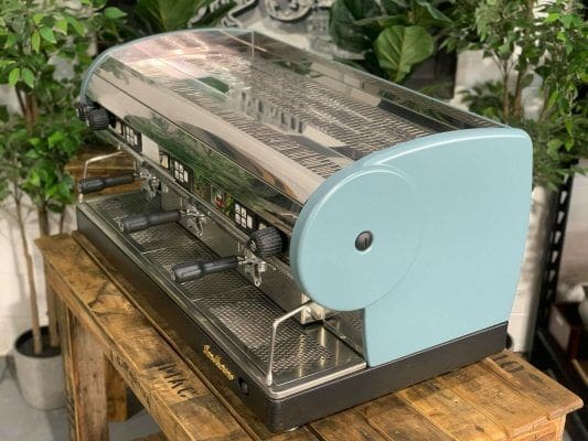 San Marino Lisa Blue - 3 Group Commercial Espresso Machine - Green