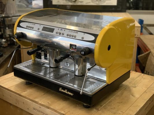 San Marino Lisa R - 2 Group Commercial Espresso Machine - Yellow