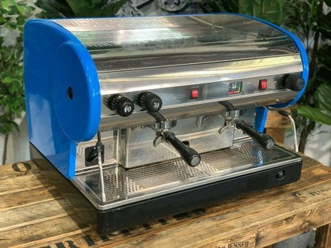 San Marino Lisa Semi Automatic - 2 Group Commercial Espresso Machine - Blue