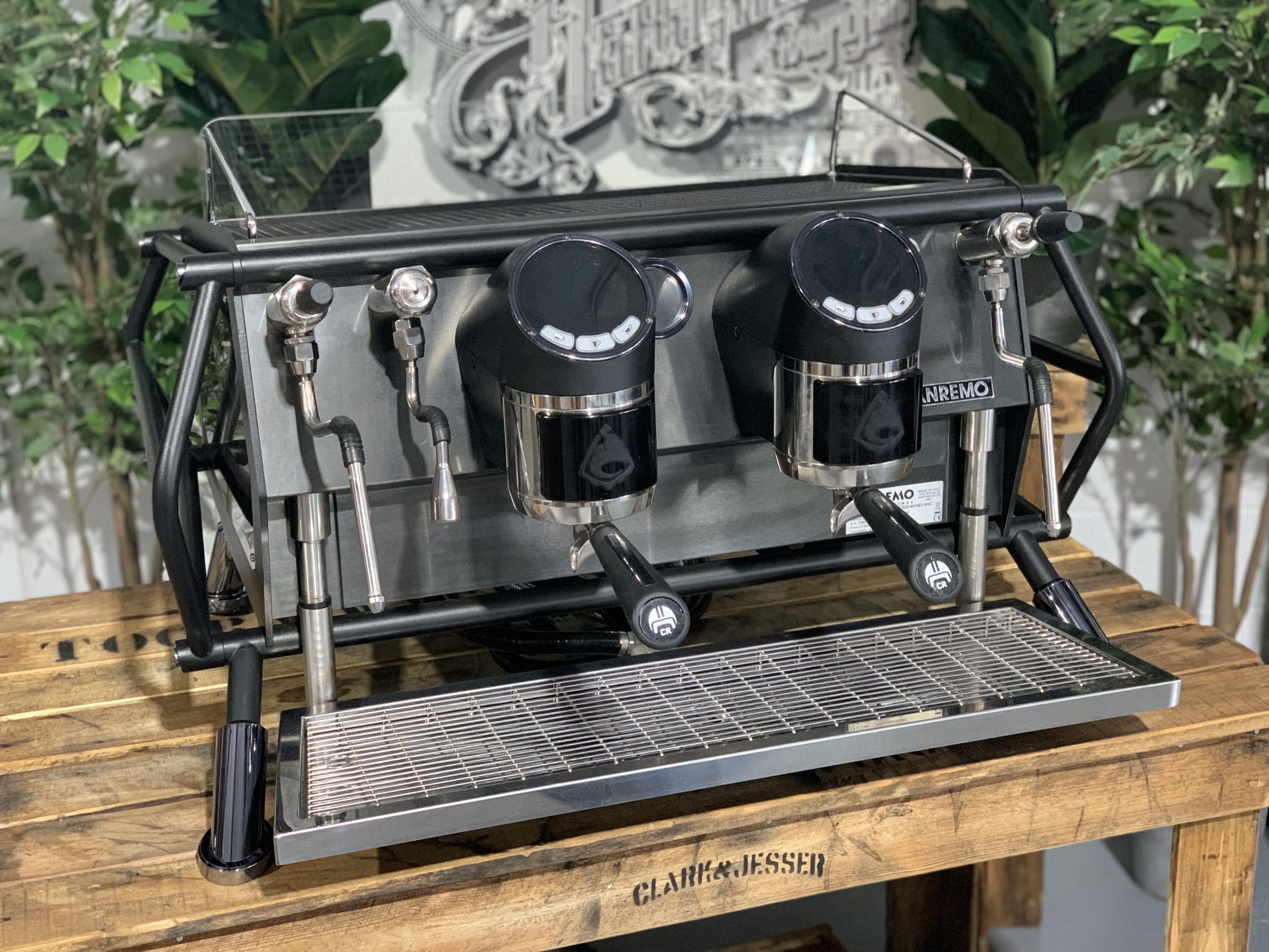 San Remo Cafe Racer - 2 Group Commercial Espresso Machine - Black