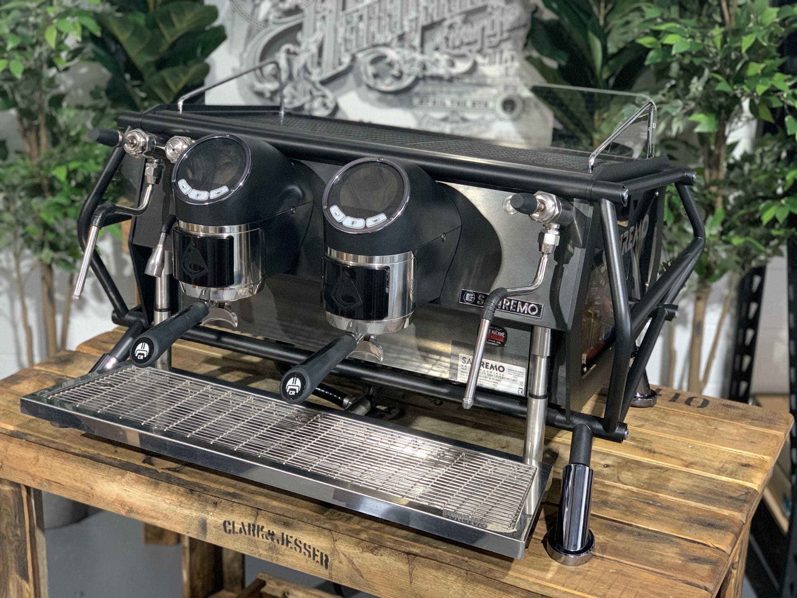 San Remo Cafe Racer - 2 Group Commercial Espresso Machine - Black