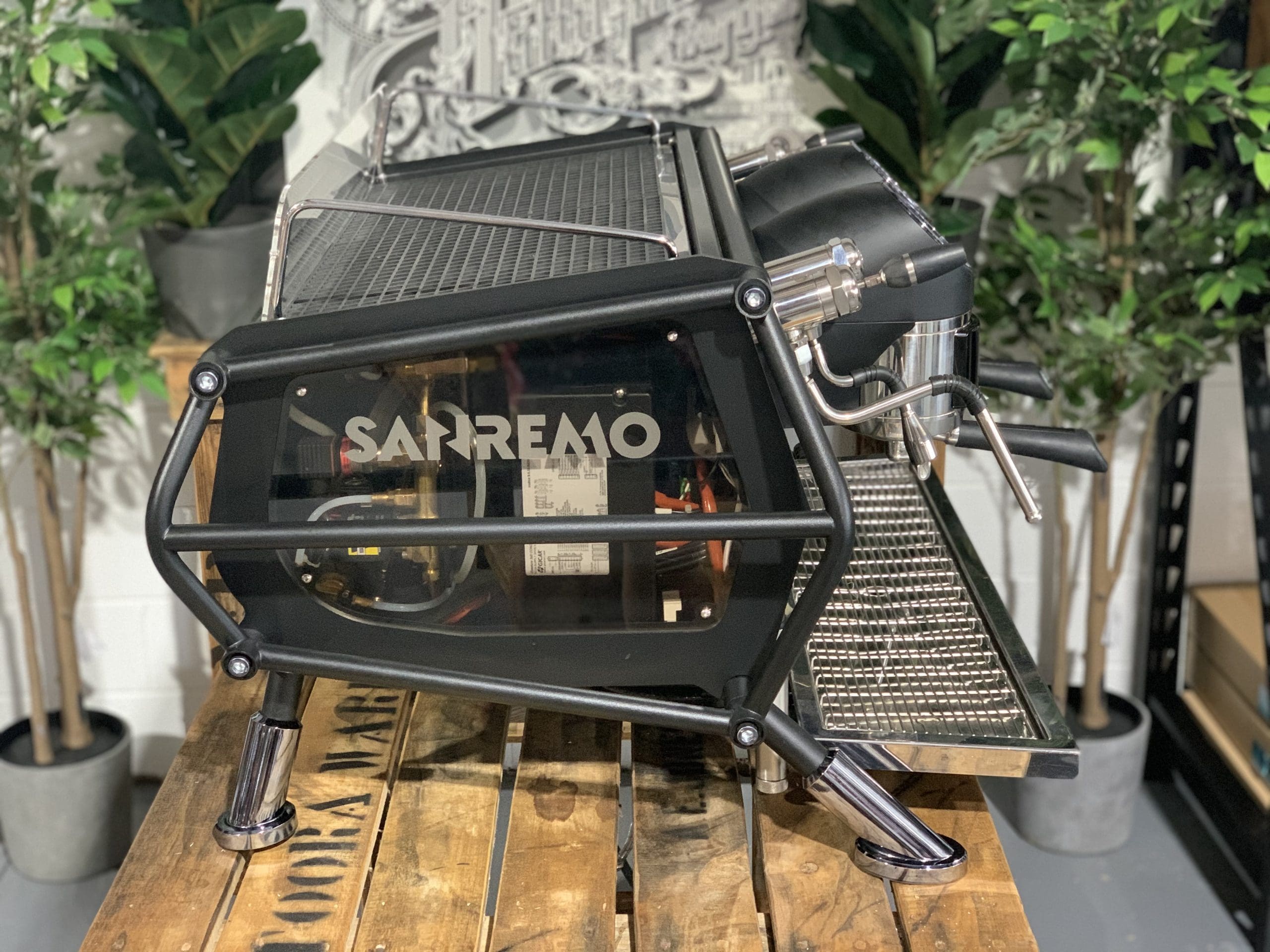 San Remo Cafe Racer - 2 Group Commercial Espresso Machine - Black