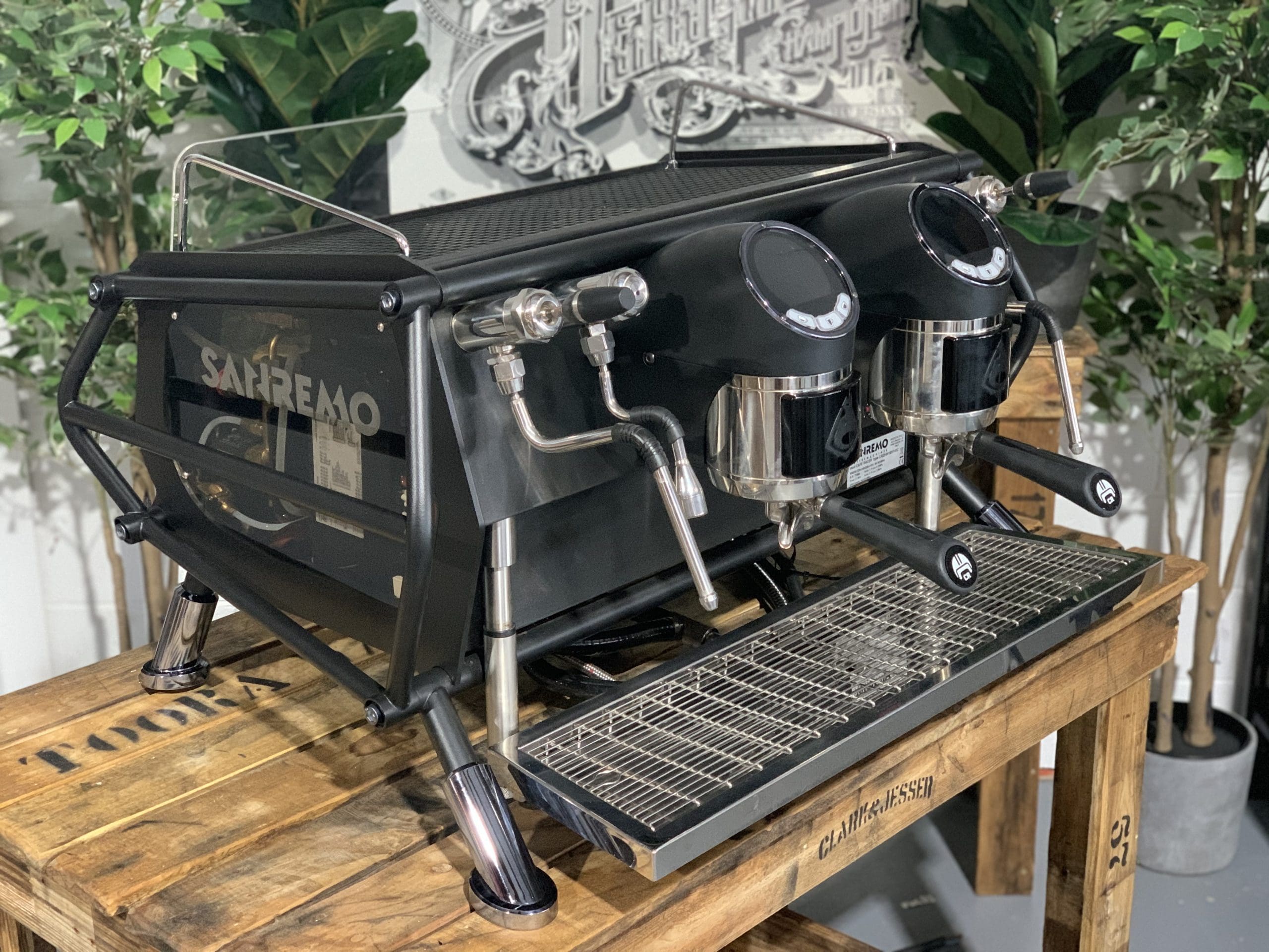 San Remo Cafe Racer - 2 Group Commercial Espresso Machine - Black