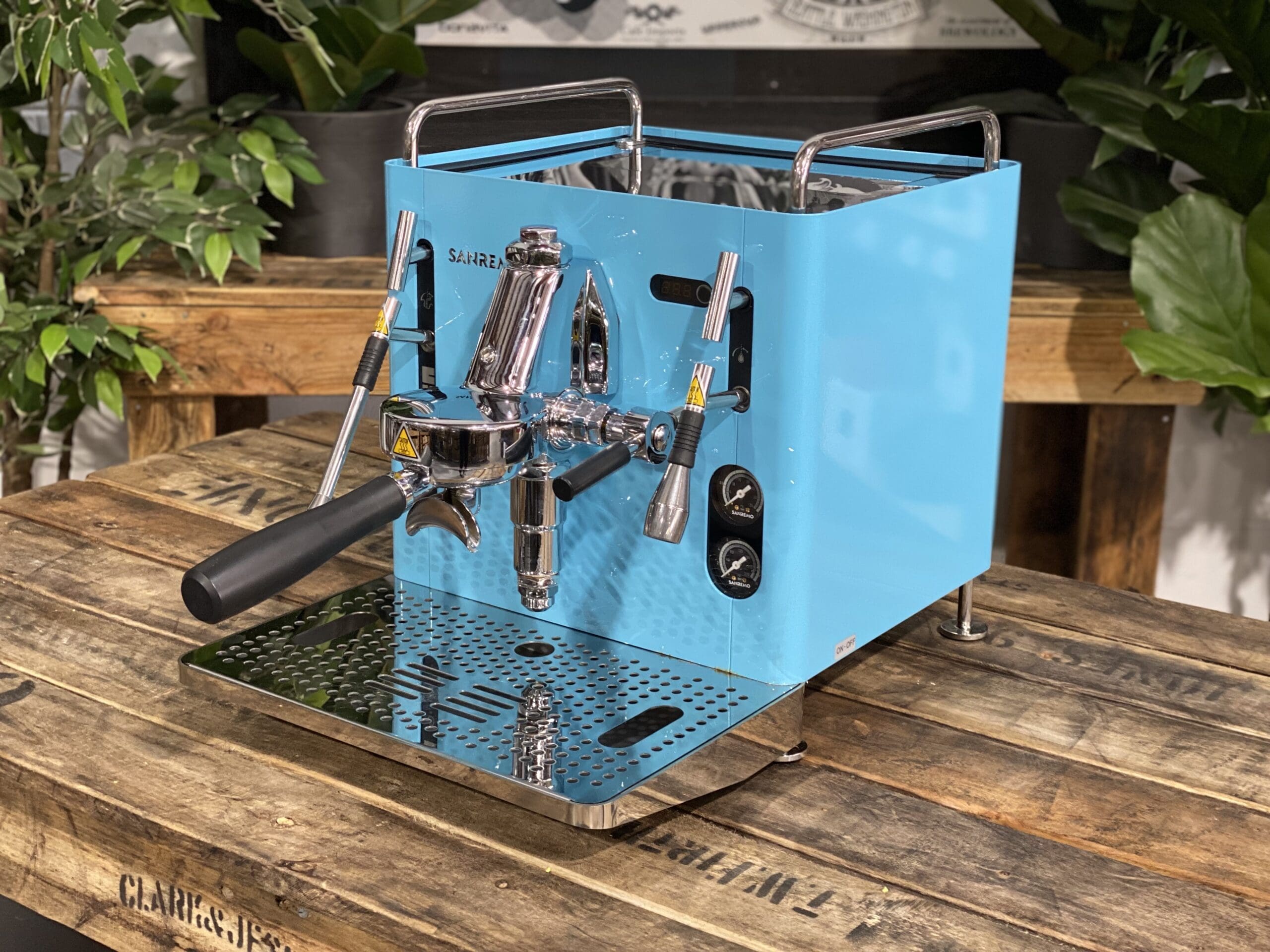San Remo Cube R - 1 Group Commercial Espresso Machine - Blue
