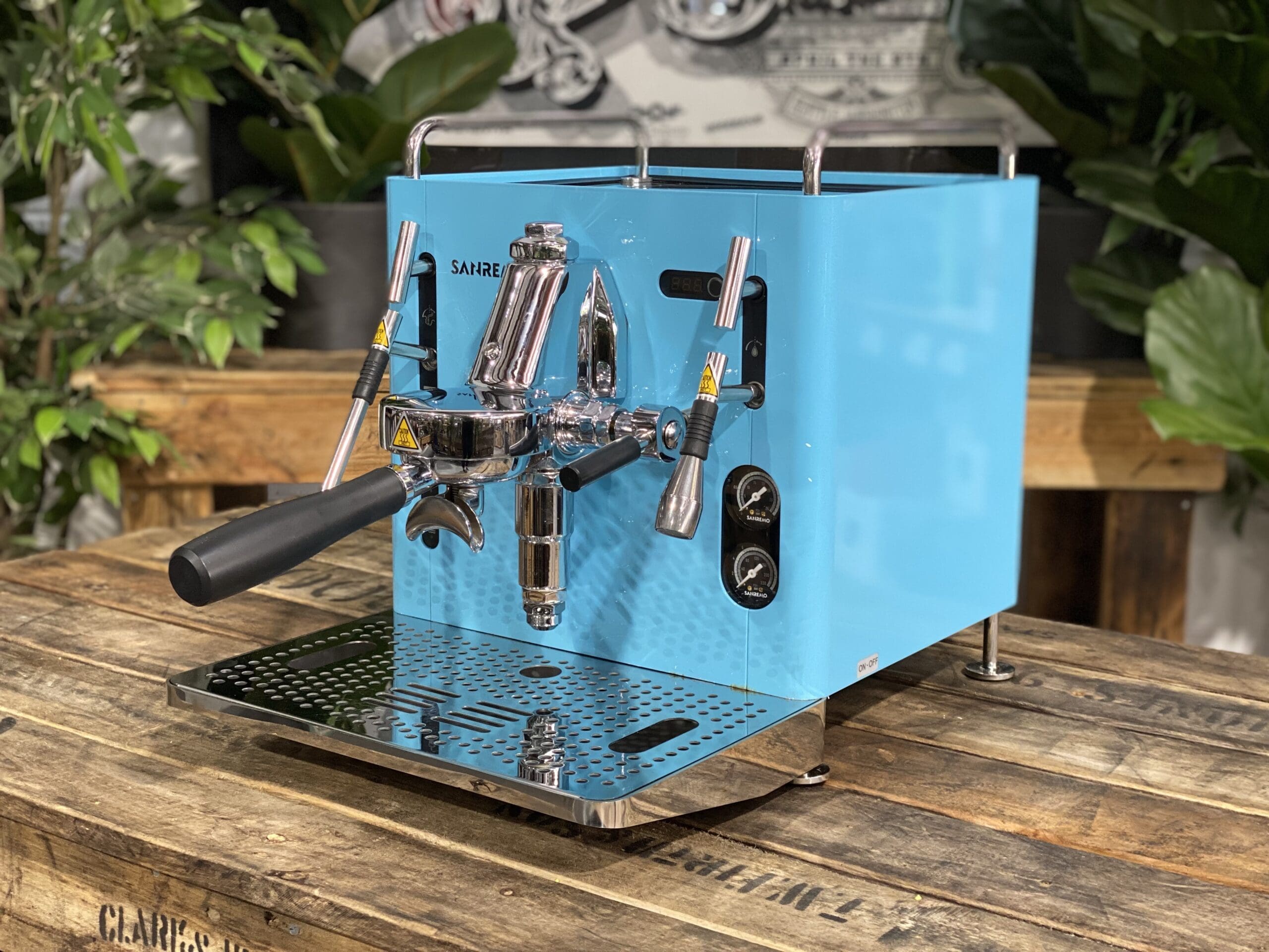 San Remo Cube R - 1 Group Commercial Espresso Machine - Blue