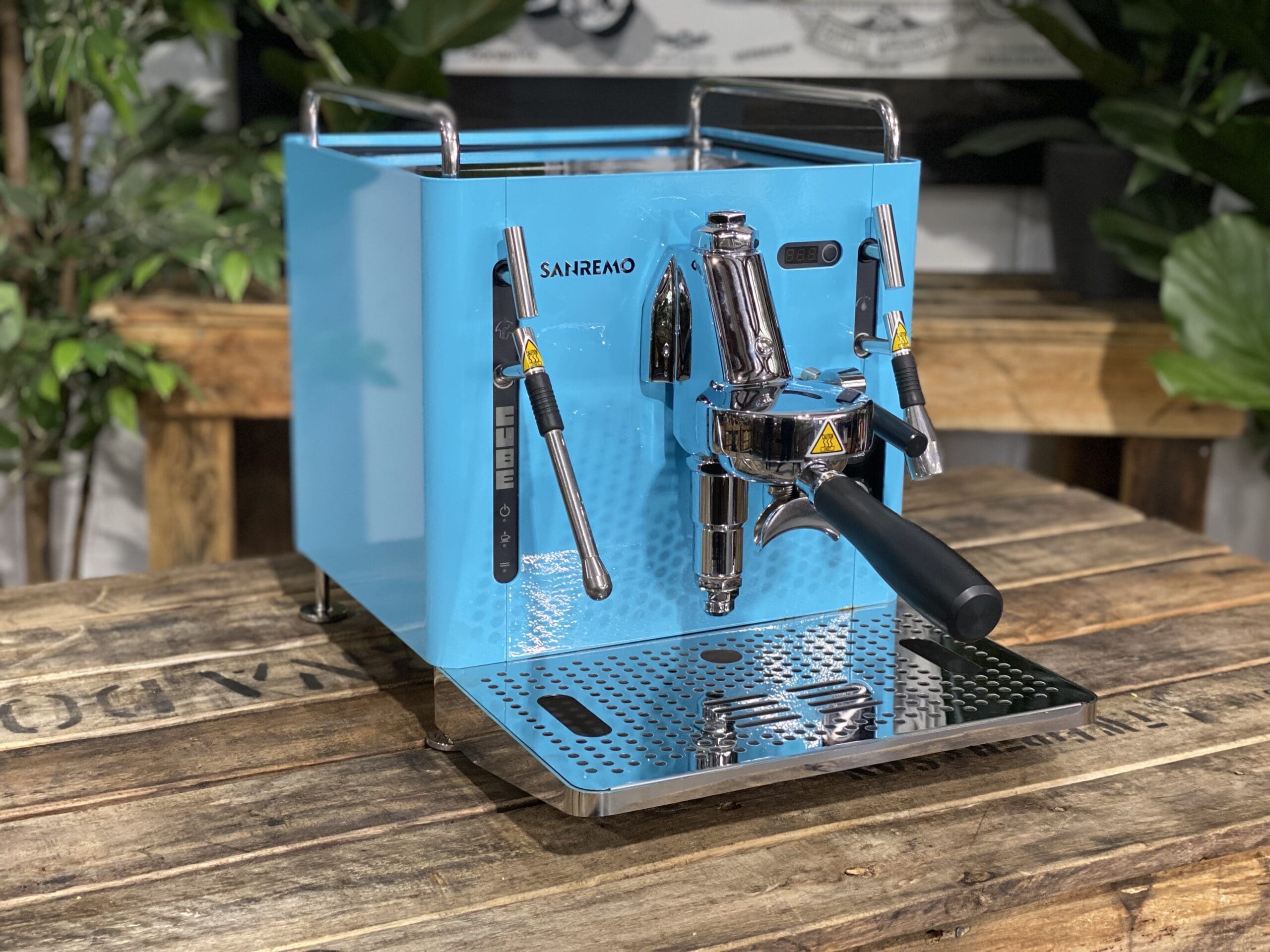 San Remo Cube R - 1 Group Commercial Espresso Machine - Blue