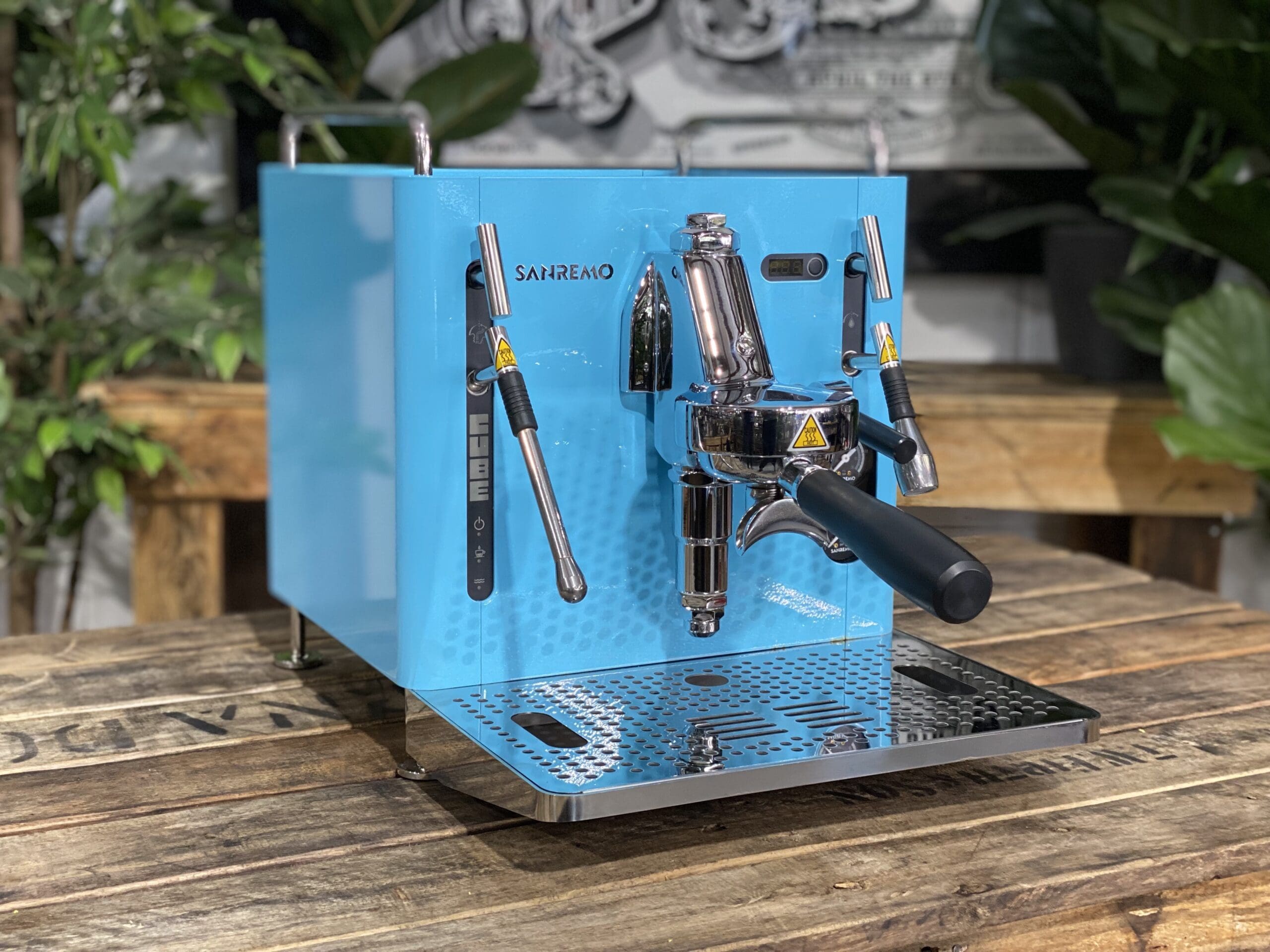 San Remo Cube R - 1 Group Commercial Espresso Machine - Blue