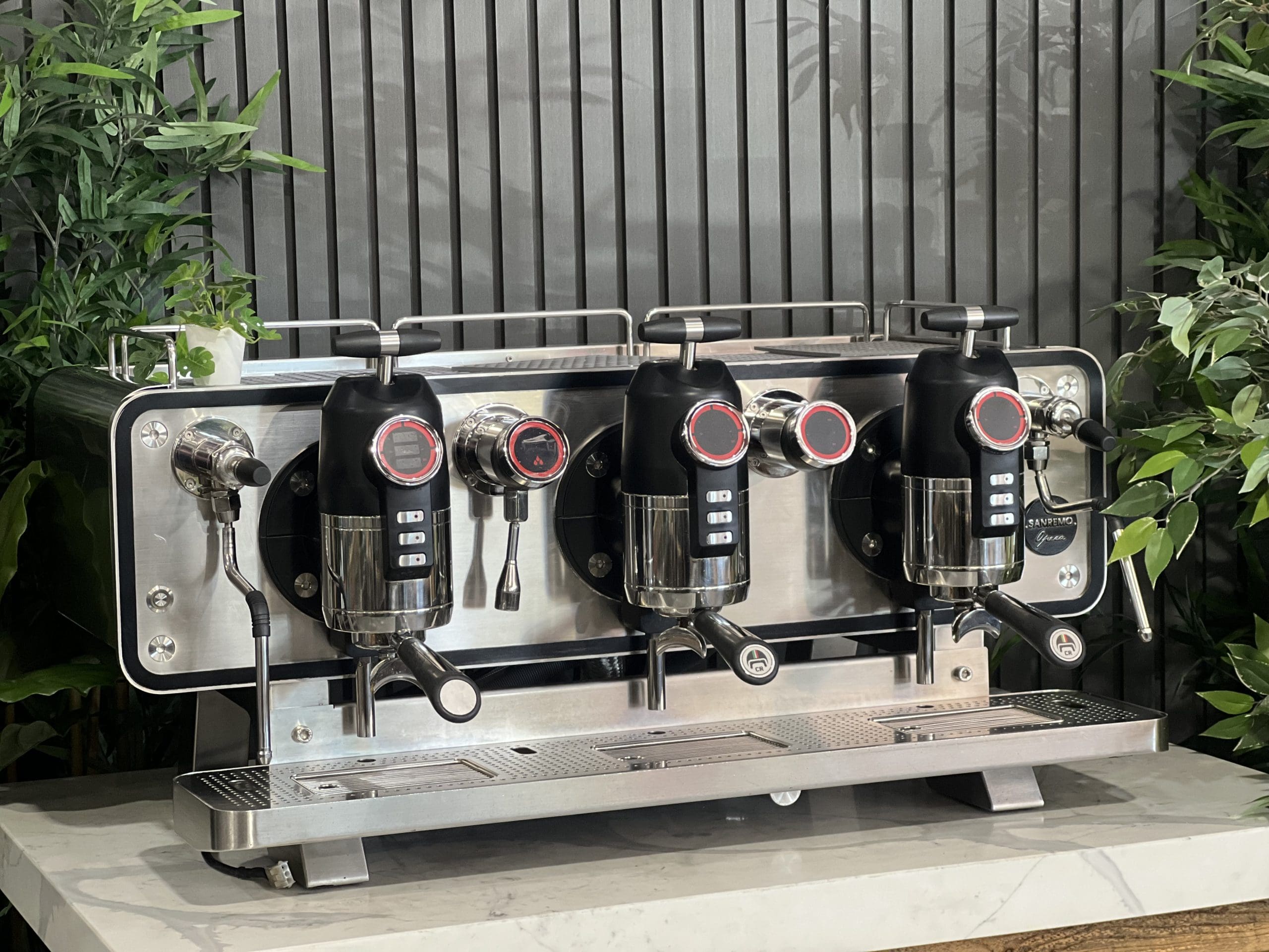Sanremo Opera 3 Group Black & Stainless Espresso Coffee Machine - 38651