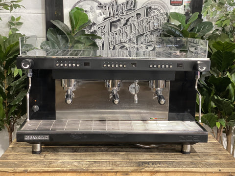 San Remo Zoe Competition High Cup - 3 Group Commercial Espresso Machine - Black