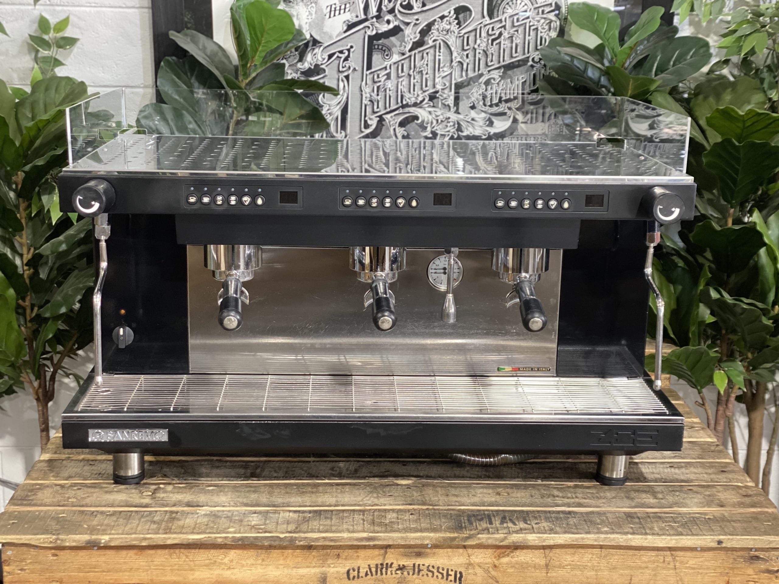 San Remo Zoe Competition High Cup - 3 Group Commercial Espresso Machine - Black