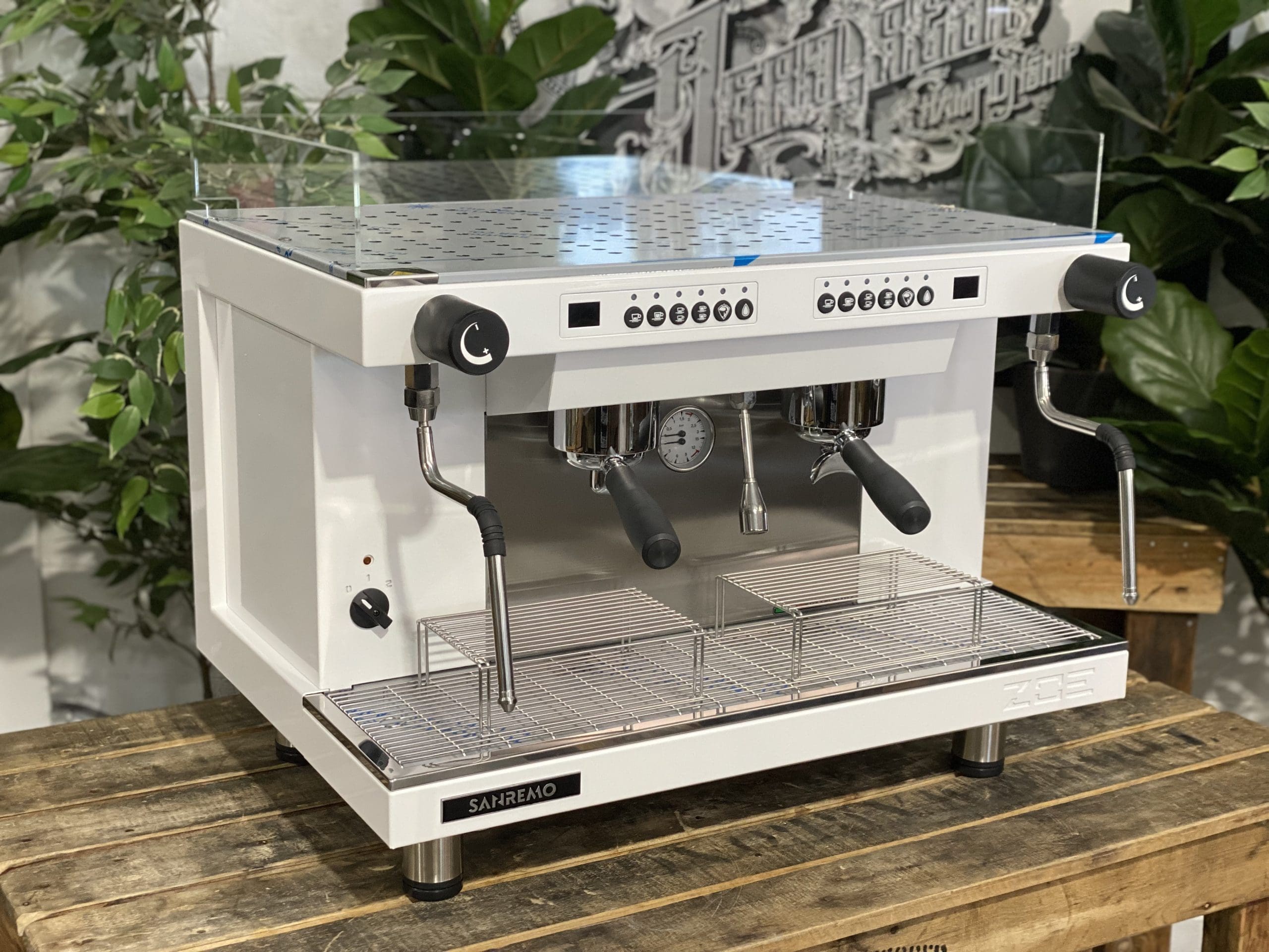 San Remo Zoe Competition Tall - 2 Group Commercial Espresso Machine - White