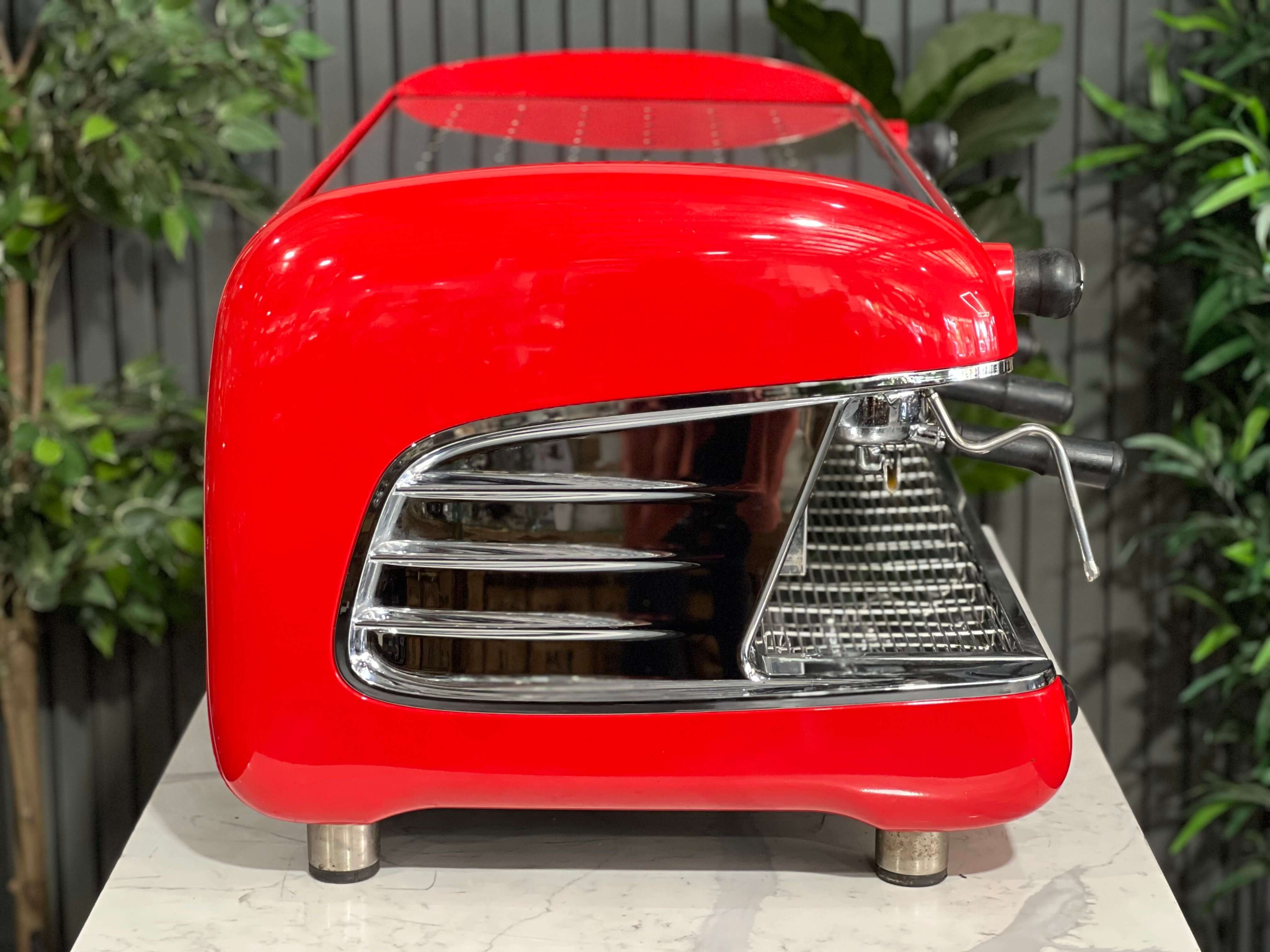 San Remo Verona - 3 Group Commercial Espresso Machine - Red