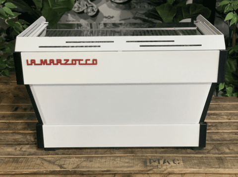 La Marzocco Linea PB White w Handles - 2 Group Commercial Espresso Machine - White