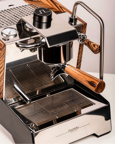 Nurri Type R ( & Zebrano) - 1 Group Commercial Espresso Machine - Black