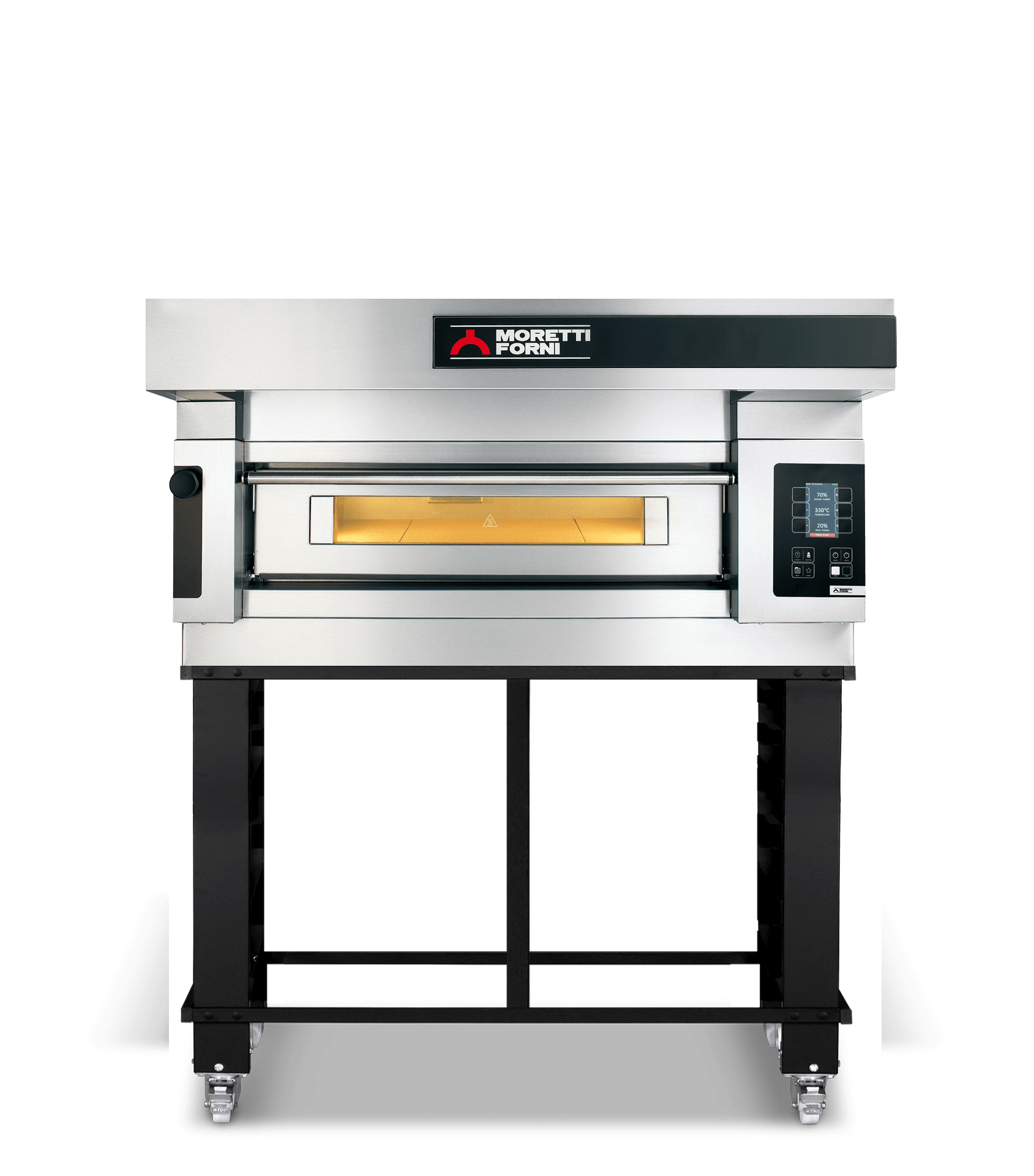 Moretti Forni serieS Single Deck Bakery Oven on Stand - 3 x 60x40cm Tray - COMP S120E/1A/S