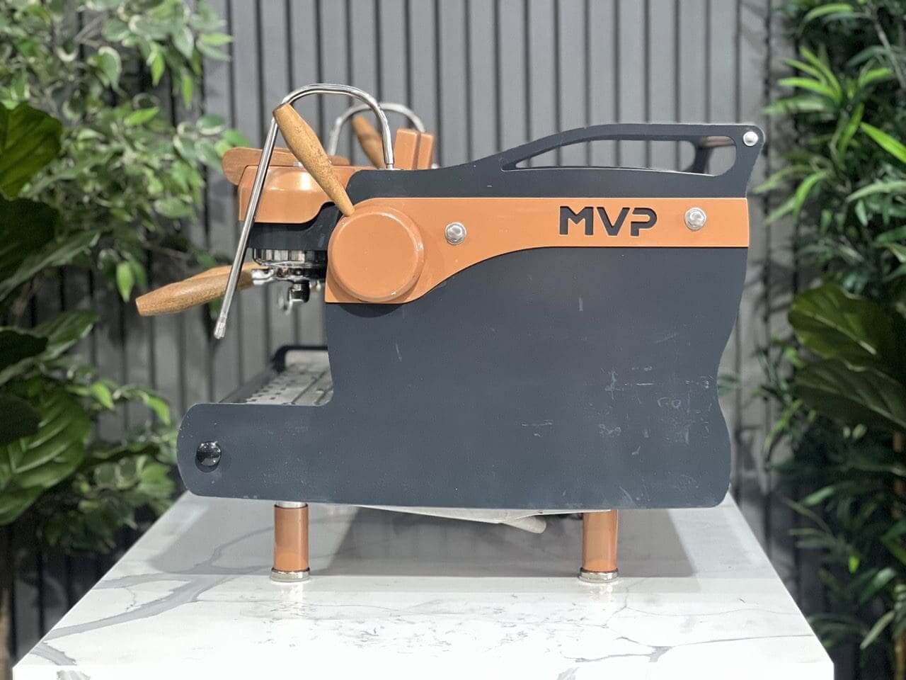 Synesso MVP Navy Blue - 2 Group Commercial Espresso Machine - Brown