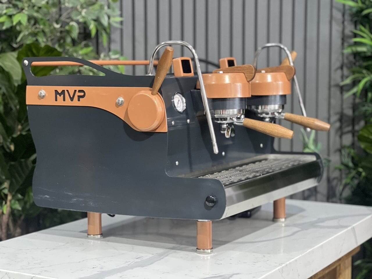 Synesso MVP Navy Blue - 2 Group Commercial Espresso Machine - Brown
