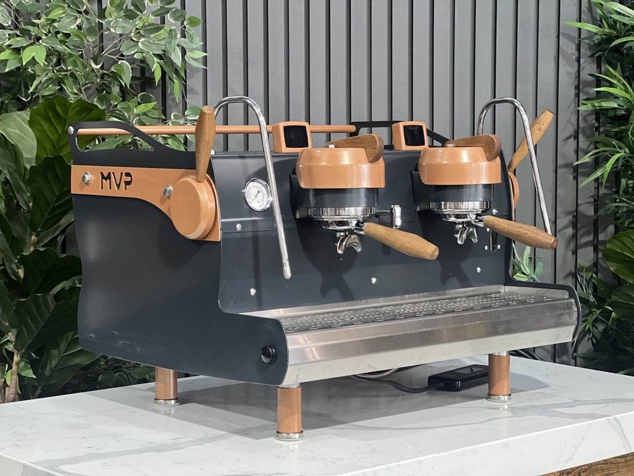 Synesso MVP Navy Blue - 2 Group Commercial Espresso Machine - Brown