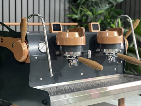 Synesso MVP Navy Blue - 2 Group Commercial Espresso Machine - Brown