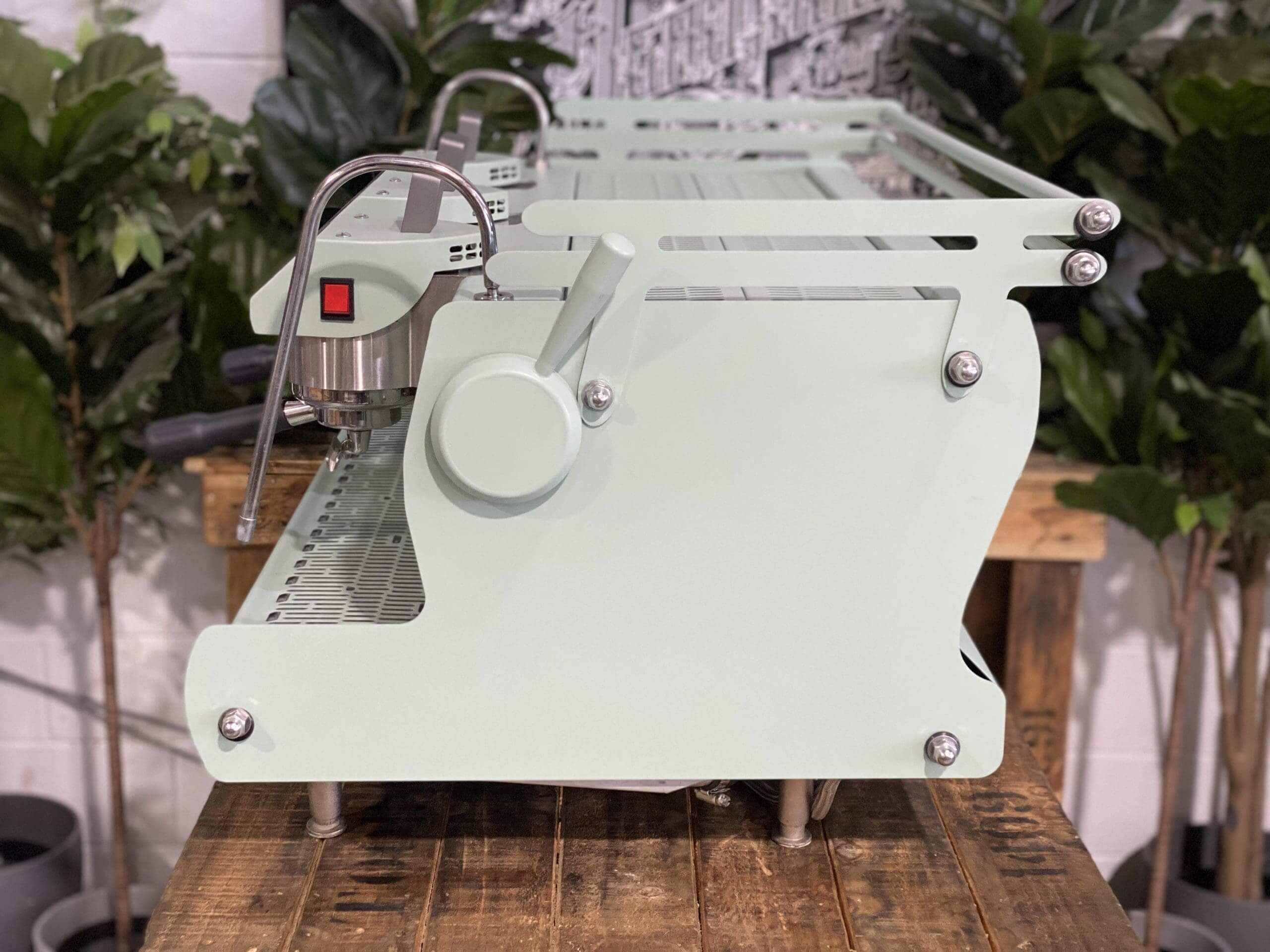 Synesso Sabre W Shot Timers Sage - 3 Group Commercial Espresso Machine - Green