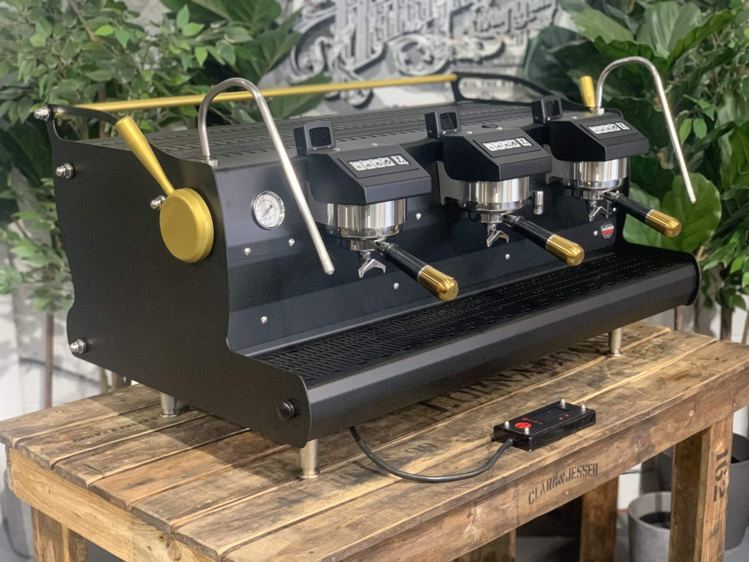 Synesso Sabre Black and - 3 Group Commercial Espresso Machine - Gold