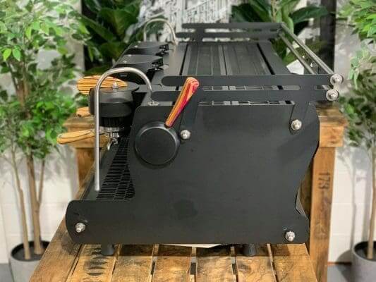 Synesso Sabre Hybrid - Matte Black / Skateboard Custom - 3 Group Commercial Espresso Machine - Timber