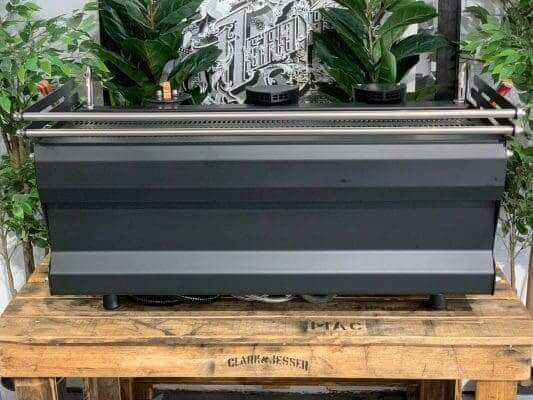 Synesso Sabre Hybrid - Matte Black / Skateboard Custom - 3 Group Commercial Espresso Machine - Timber