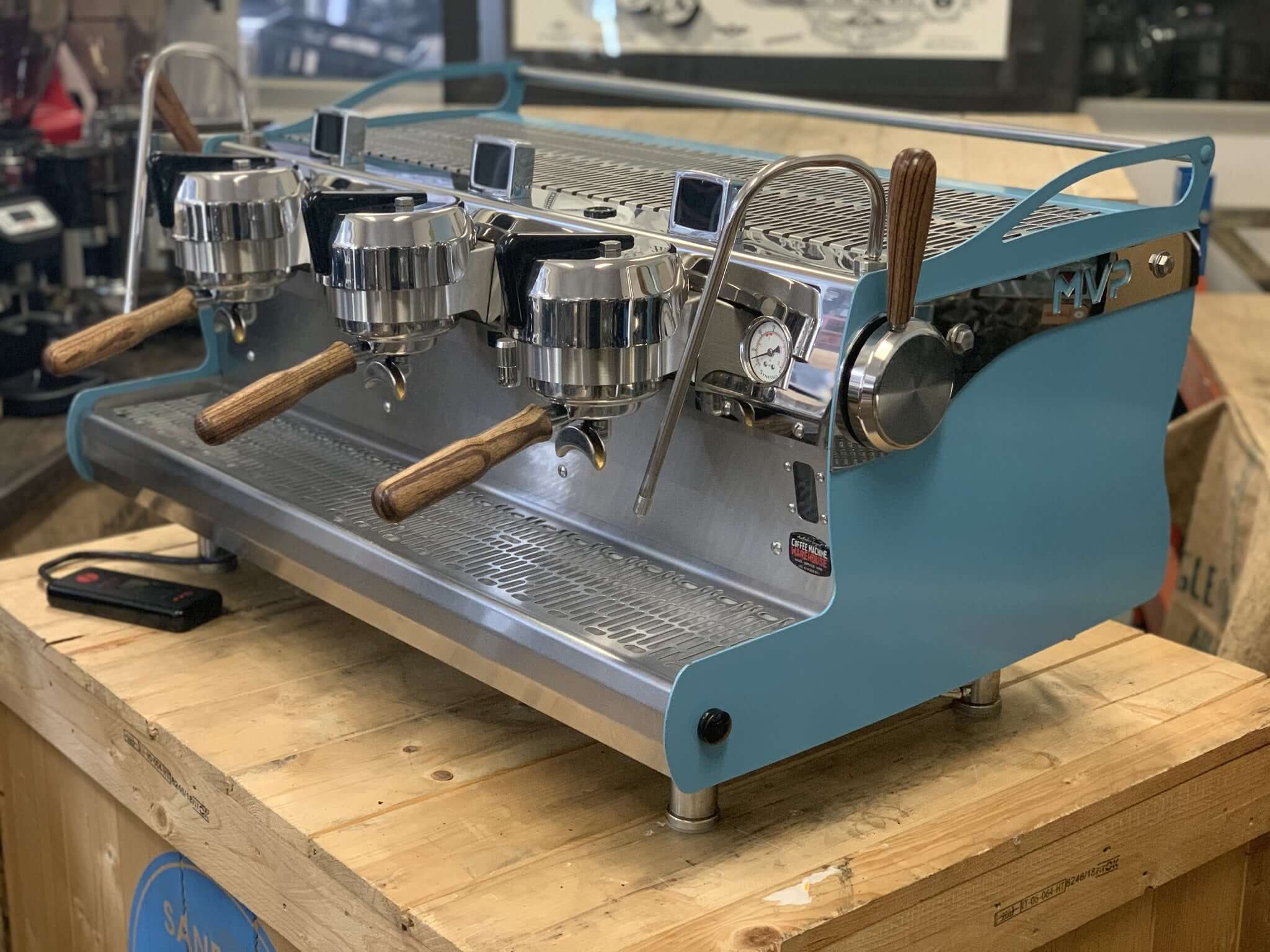 Synesso MVP Baby - 3 Group Commercial Espresso Machine - Blue
