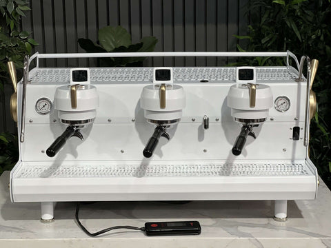 Synesso MVP White - 3 Group Commercial Espresso Machine - Gold