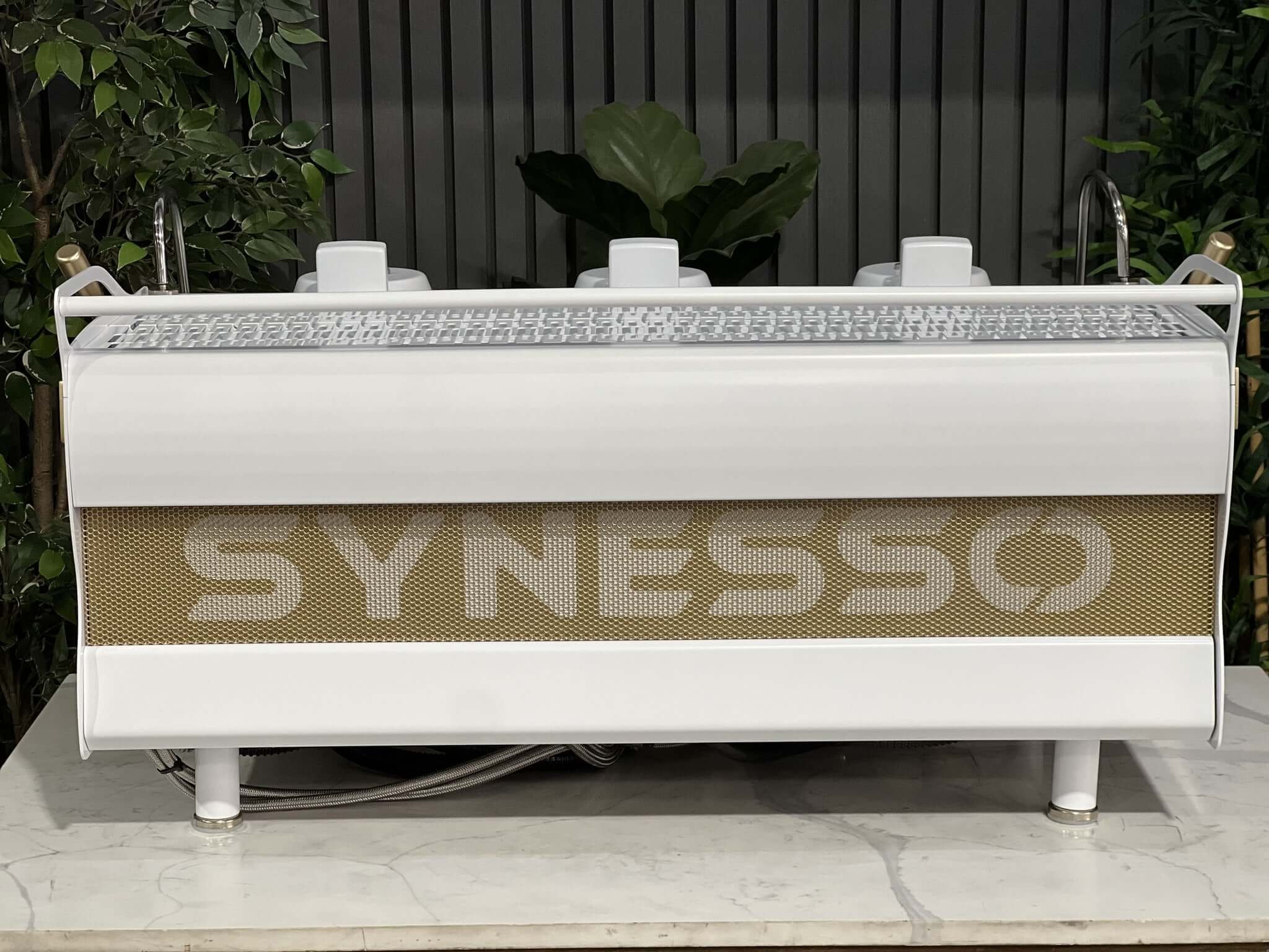 Synesso MVP White - 3 Group Commercial Espresso Machine - Gold