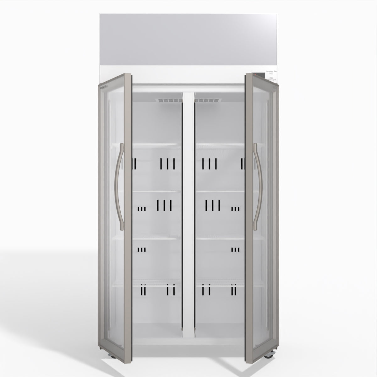 Skope TCE1000N 2 Glass Door Display or Storage Fridge with EZICORE 896L - TCE1000N