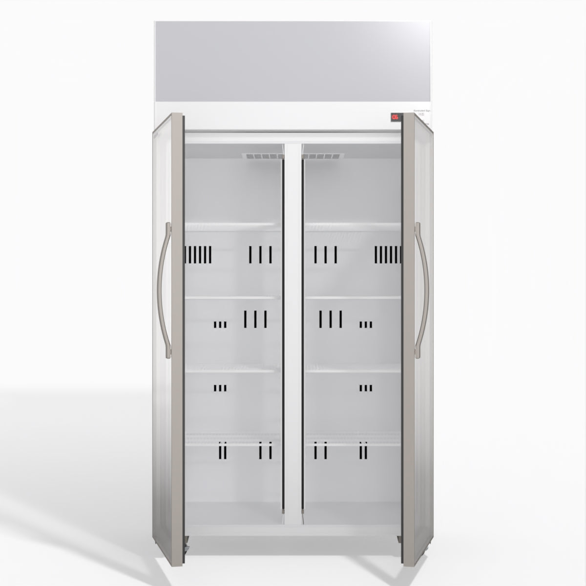Skope TCE1000N 2 Glass Door Display or Storage Fridge with EZICORE 896L - TCE1000N