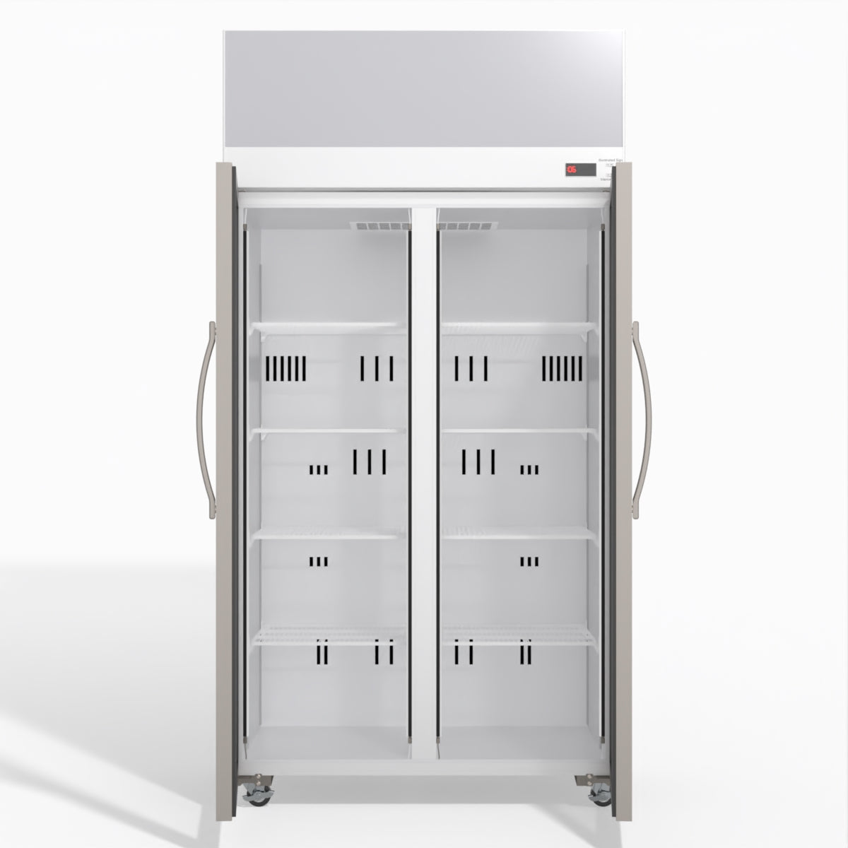 Skope TCE1000N 2 Glass Door Display or Storage Fridge with EZICORE 896L - TCE1000N