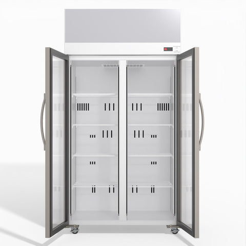 Skope TCE1000N 2 Glass Door Display or Storage Fridge with EZICORE 896L - TCE1000N