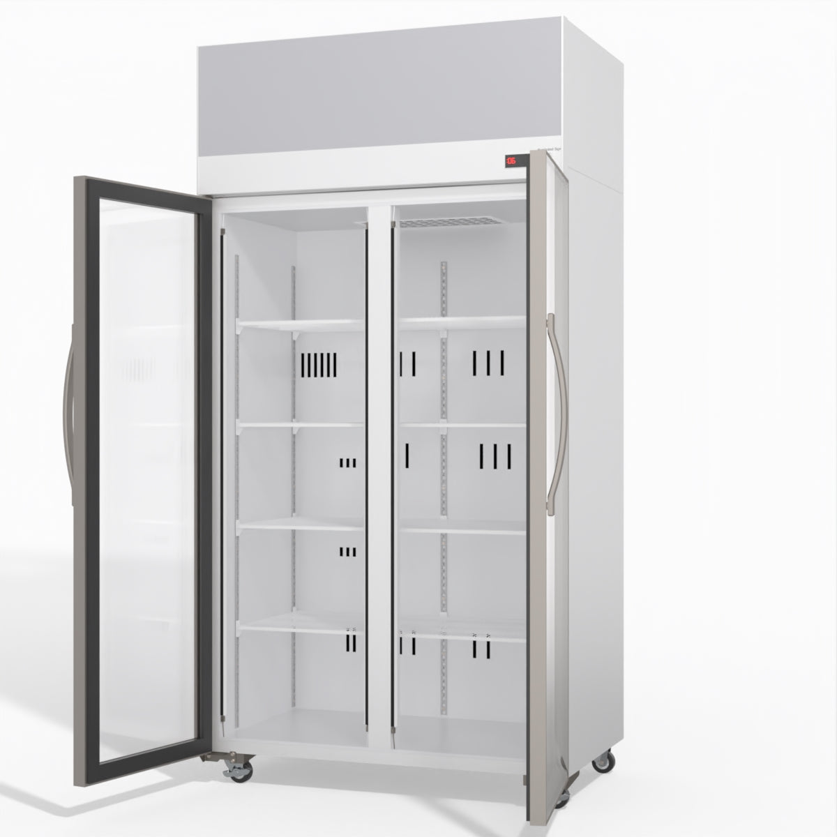 Skope TCE1000N 2 Glass Door Display or Storage Fridge with EZICORE 896L - TCE1000N