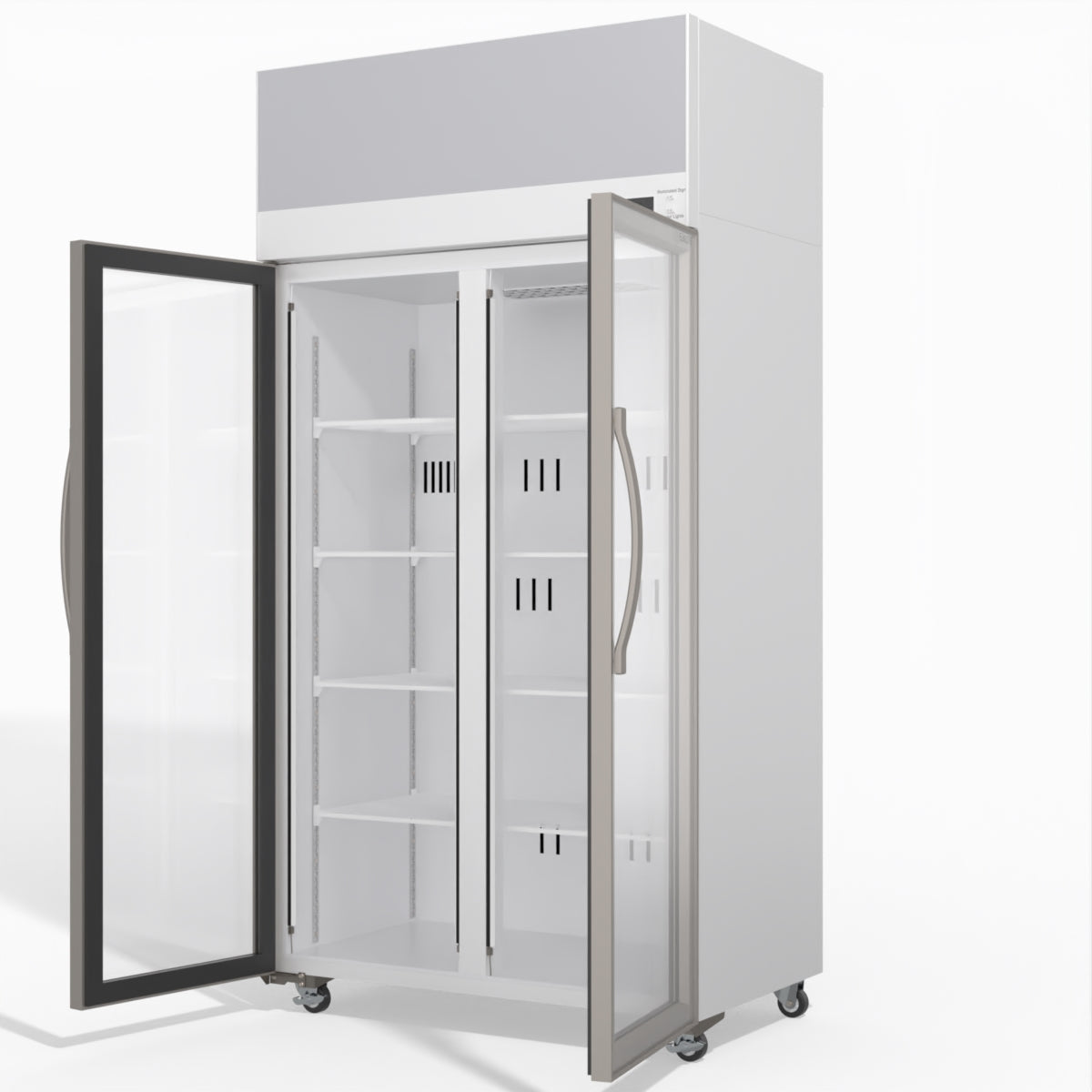 Skope TCE1000N 2 Glass Door Display or Storage Fridge with EZICORE 896L - TCE1000N