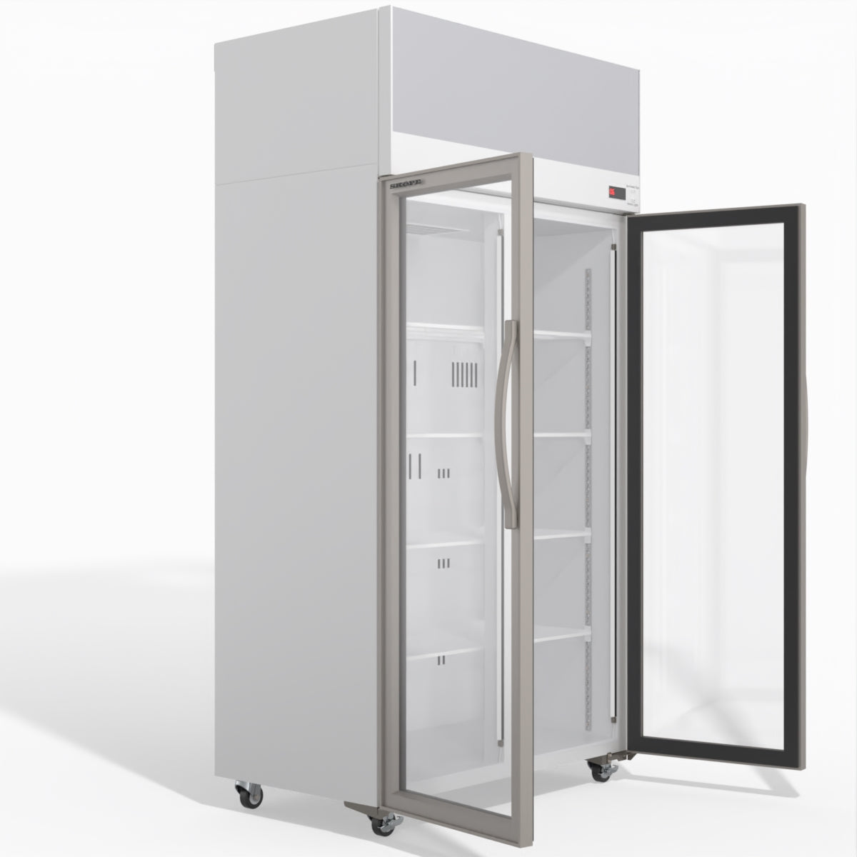 Skope TCE1000N 2 Glass Door Display or Storage Fridge with EZICORE 896L - TCE1000N