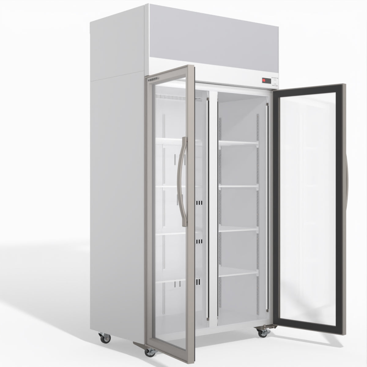 Skope TCE1000N 2 Glass Door Display or Storage Fridge with EZICORE 896L - TCE1000N
