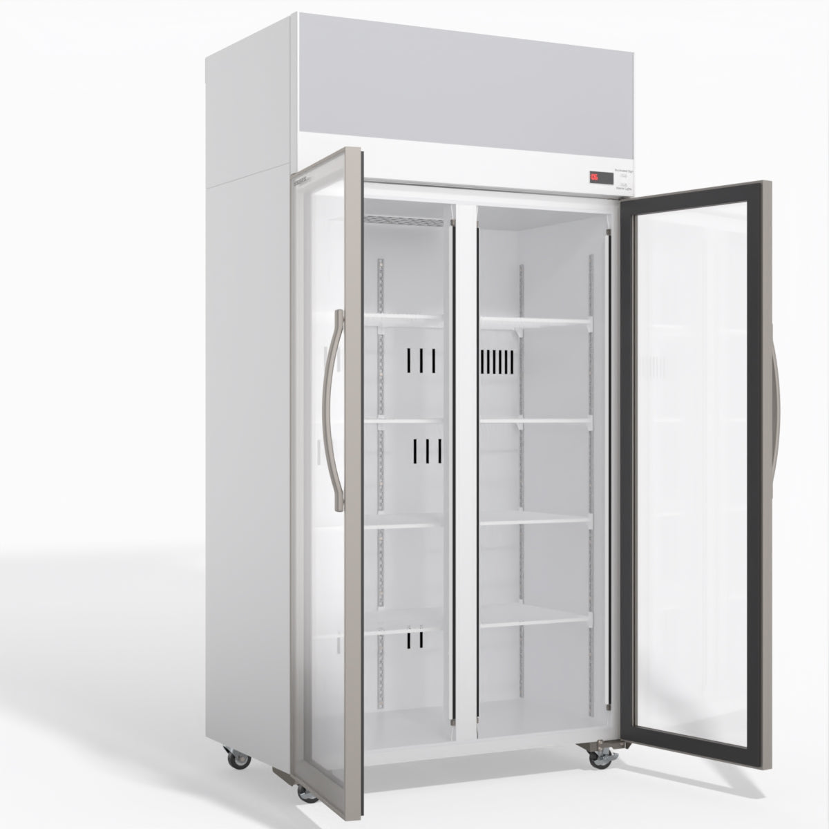 Skope TCE1000N 2 Glass Door Display or Storage Fridge with EZICORE 896L - TCE1000N