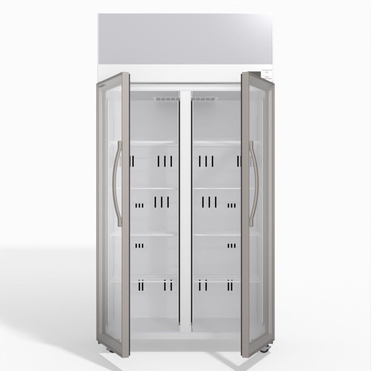 Skope TCE1000N 2 Glass Door Display or Storage Fridge with EZICORE 896L - TCE1000N