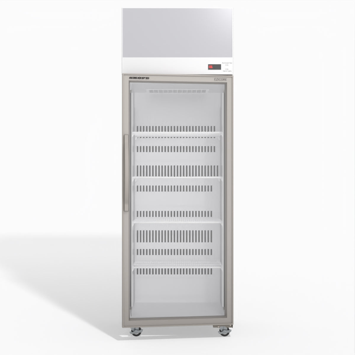 Skope EziCore TCE650N 1 Glass Door Display or Storage Fridge 557L - TCE650N