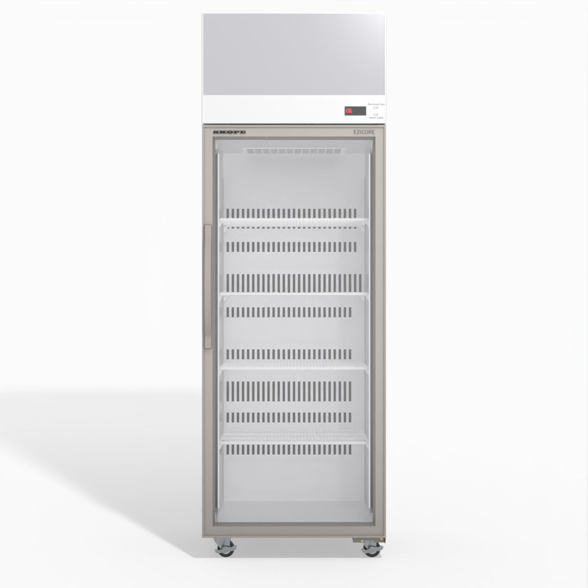 Skope EziCore TCE650N 1 Glass Door Display or Storage Fridge 557L - TCE650N