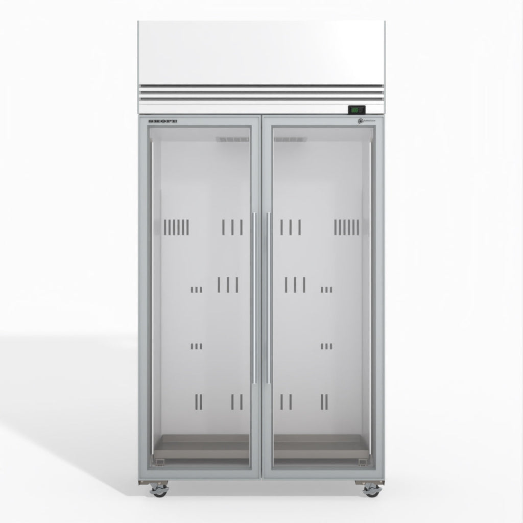 Skope TMF1000N-A Ice 2 1 Glass Door Upright Display or Storage Freezer 980L - TMF1000N-Ice