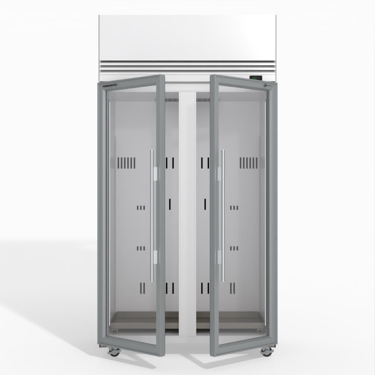 Skope TMF1000N-A Ice 2 1 Glass Door Upright Display or Storage Freezer 980L - TMF1000N-Ice